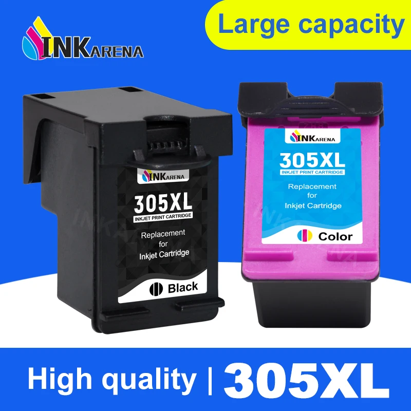 Inkarena 305Xl Sostituzione Cartuccia D'Inchiostro Per Hp 305 Xl Per Hp305 Deskjet 2710 2720 4110 4120 4130 Envy 6010 6020 6030 6420 6475