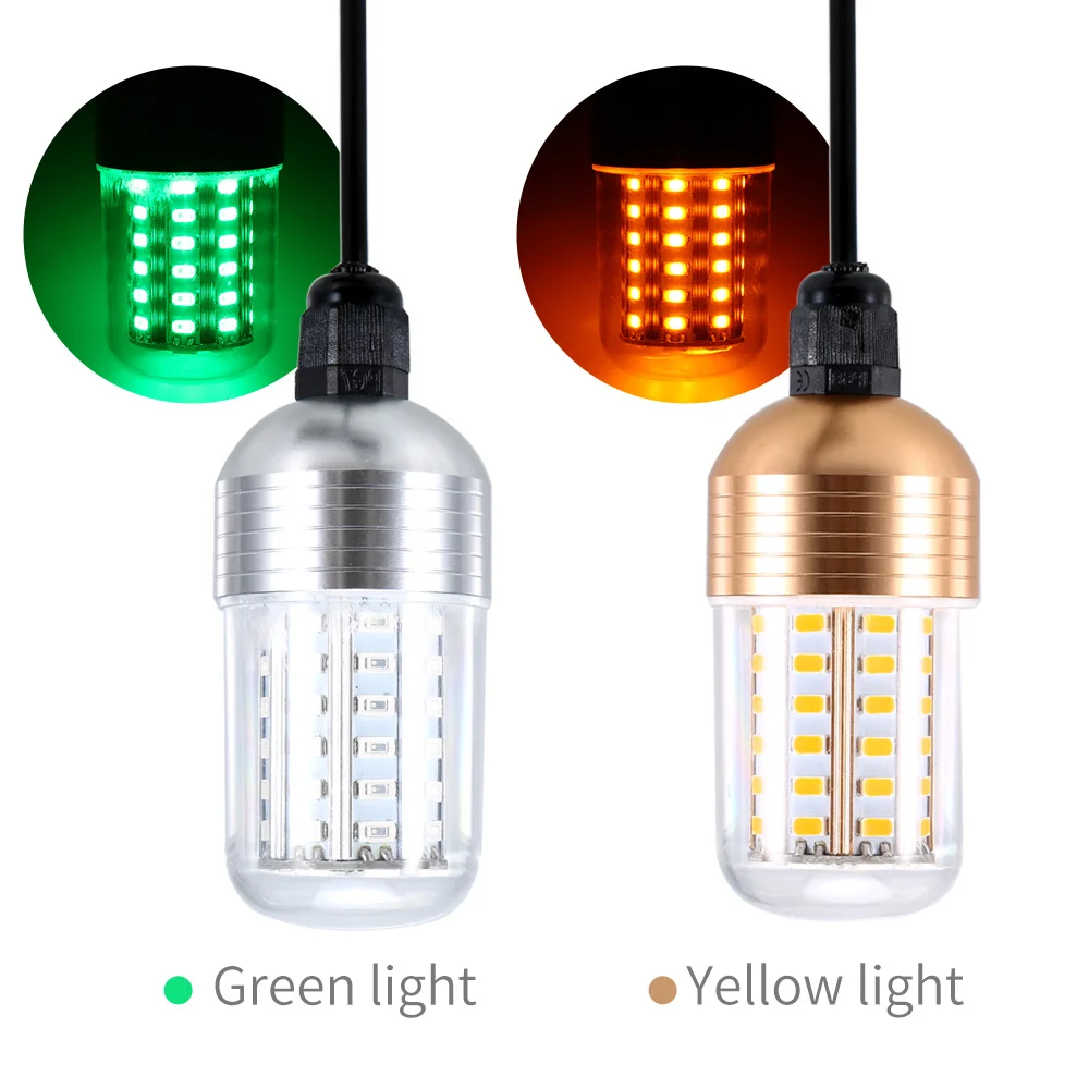 

12V 30W 90 LEDs Underwater Night Fishing Light Fish Finder Light with Cord Submersible LED Lamp Bait Squid Fish Attracting Light