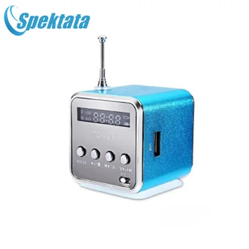

SPEKTATA Portable TD-V26 Digital FM Radio Speaker Mini FM Radio Receiver With LCD Stereo Loudspeaker Support Micro TF Card