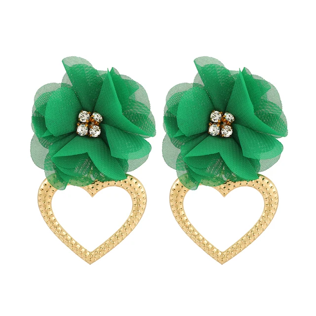 Ztech New Green Series Set Earrings Designer Jewelry Crystal Tassel Za Accessories Handmake Statement Bijoux Pendientes Brincos E2178