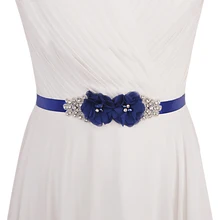 TRiXY S417 Элегантные цветы свадебные створки Стразы бисерный пояс свадебный пояс, лента аксессуары для свадебного платья