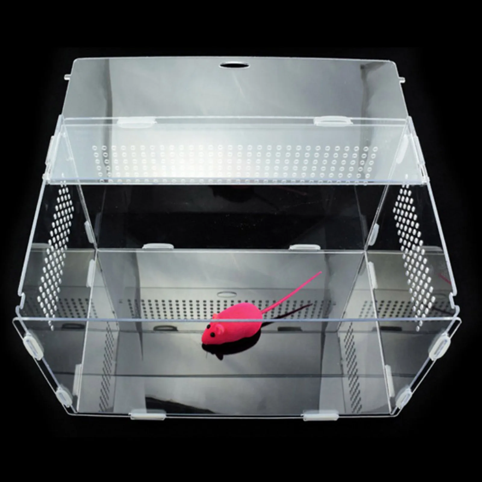 Reptile Breeding Box Acrylic Terrarium Feeding Box Transparent for Animals Reptile Pets Insect Spider Lizard Frog Cricket Turtle aquarium tank vivarium box