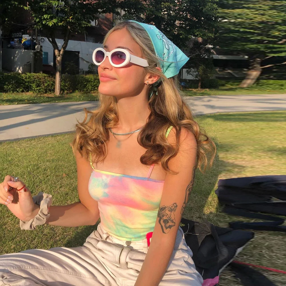 Новые женские цветные принтованные крашеные без рукавов Strappy Cami Bralet бюстгальтер летний Повседневный укороченный Топ жилет