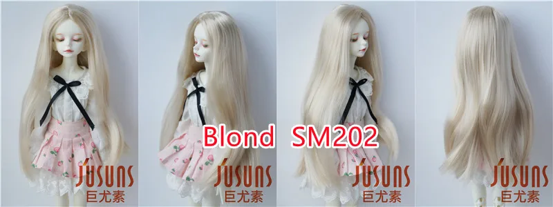 Jusuns Doll Wigs JD016 6-7inch 7-8' 8-9' Parting Long Straight Synthetic Mohair BJD Hair 1/6 1/4 1/3 YOSD MSD SD Accessories