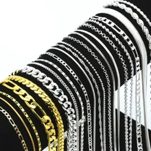 Collar de cadena para hombres y mujeres, accesorios colgantes, venta al por mayor de 16-30 pulgadas(China)