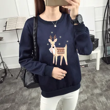 

Hoodies For Girls Solid Color Hooded Tops Women's Sweatshirt Long-sleeved Winter Women Gray Hooded