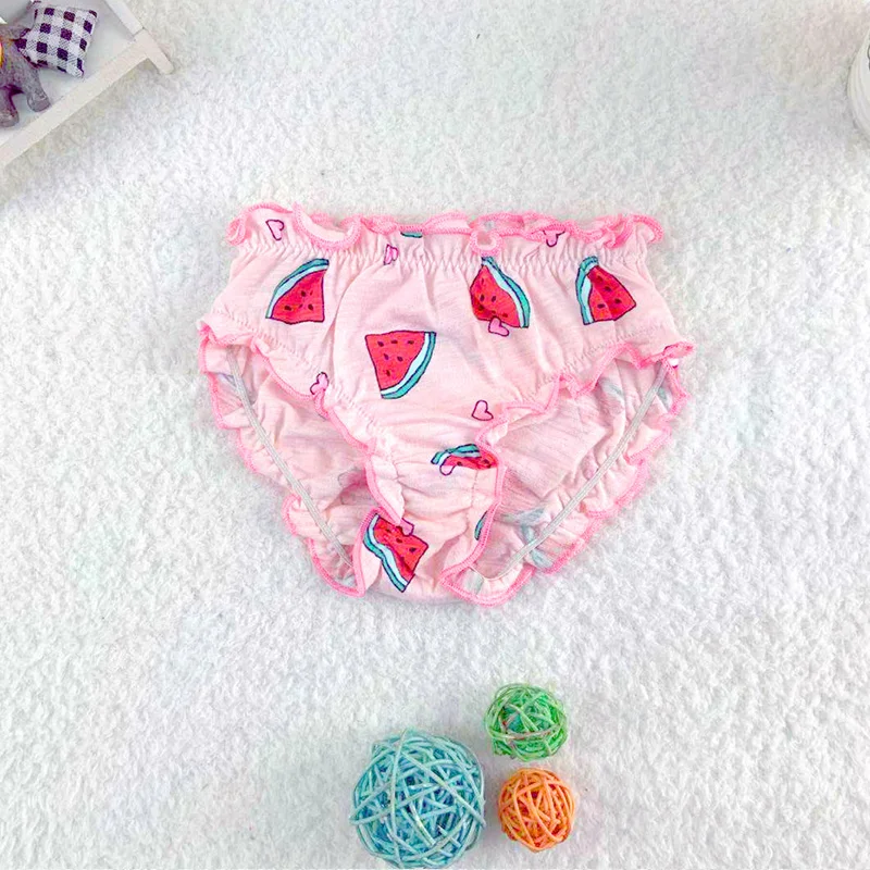 Baby ;Panties for Girls 100% Cotton 5 Pcs/Lot Kids Elastic Lace Design Waist Clothes