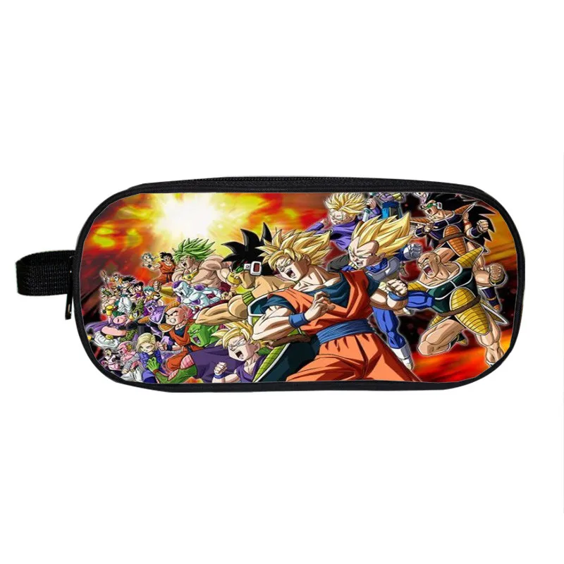 Японский аниме Dragon Ball косметический чехол с карандашом для мальчиков и девочек школьные сумки Goku детский чехол стационарная сумка, школьные принадлежности
