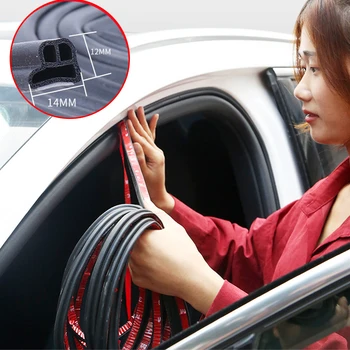 

DIY 4/8/16/25Meters Auto B+L Rubber Seal Sound Insulation Weatherstrip Edge Noise Insulation Car Door Sealing Strip Accessories