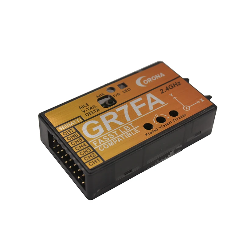 Приемник шины CORONA GR7FA 7CH S. С гироскопом совместимая Futaba FASST передатчик|Детали и