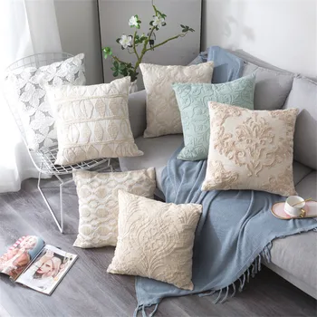 

50*50cm Stripe Sofa Pillowcase Pink Cushion Cover Throw Pillow Case Home Sofa Bed Chair Decoration 17.72x 17.72inch
