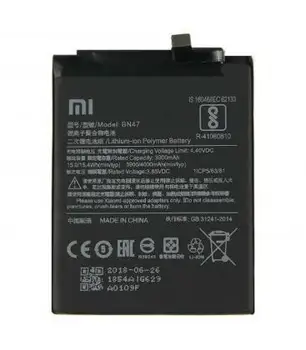 

Battery's refill neutral Model BN47 replacement Java Xiaomi Redmi 6 Pro