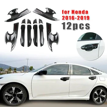 

12 Pcs / Set Door Handle+Bowl Cover Waterproof For Honda Civic Brand New