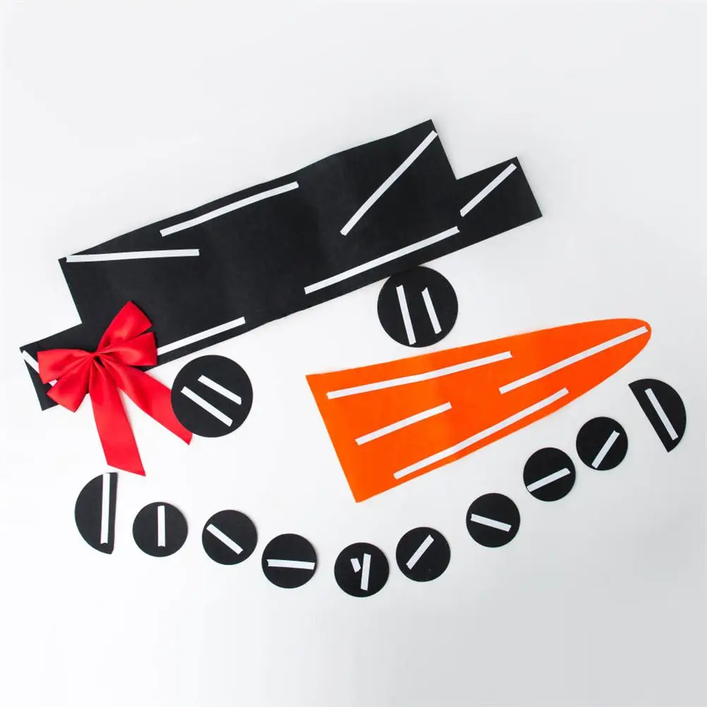 AIHOME DIY Christmas Snowman Decoration Garage Door Old Man Elk Bow Hat For Outdoors Christmas Decoration