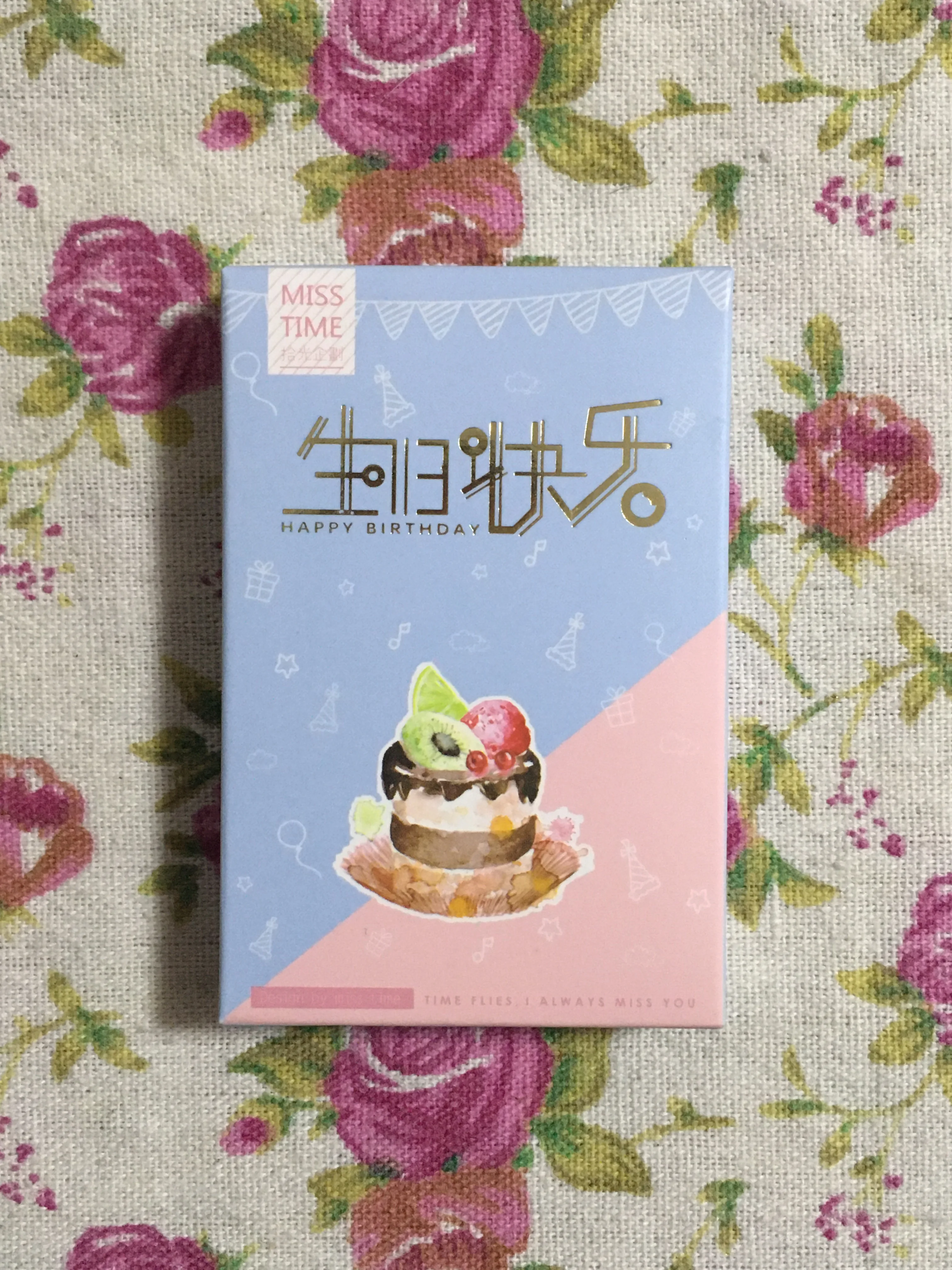 

L208- Happy cake paper greeting card lomo card(1pack=28pieces)