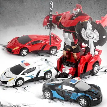 

Cool Manual Deformation Car Robot Kids Toys for Christmas