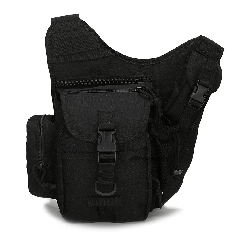 Military Tactical Backpack Camouflage Molle Shoulder Bag Hunting Hiking Camping Backpack Outdoor Climbing Shooting Cs Rucksacks - Цвет: black