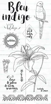 

french Clear Silicone Stamp / seal for DIY Scrapbooking / Album Decorative Clear Stamp Sheets A034