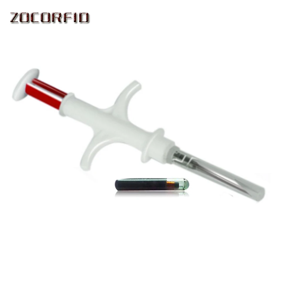 Rfid animal Syringe  animal microchip syringe 134.2KHz pet syringes ISO animal Chip EM4305 for animals