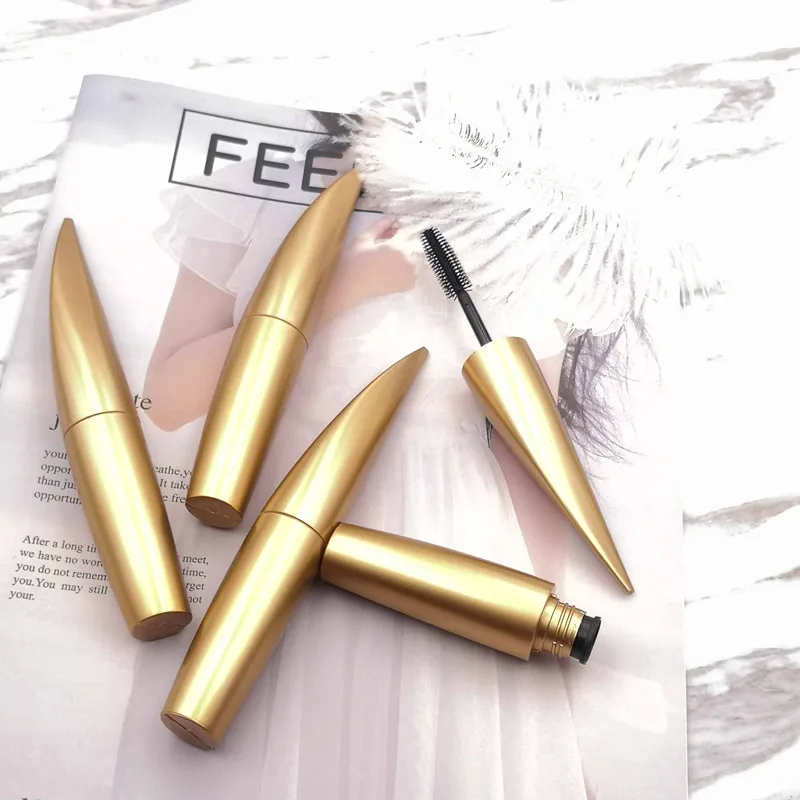 

14ml Matte Gold Beauty Portable Empty Mascara Tube Eyelash Vial Liquid Bottle Container Refillable Bottles Makeup Accessories