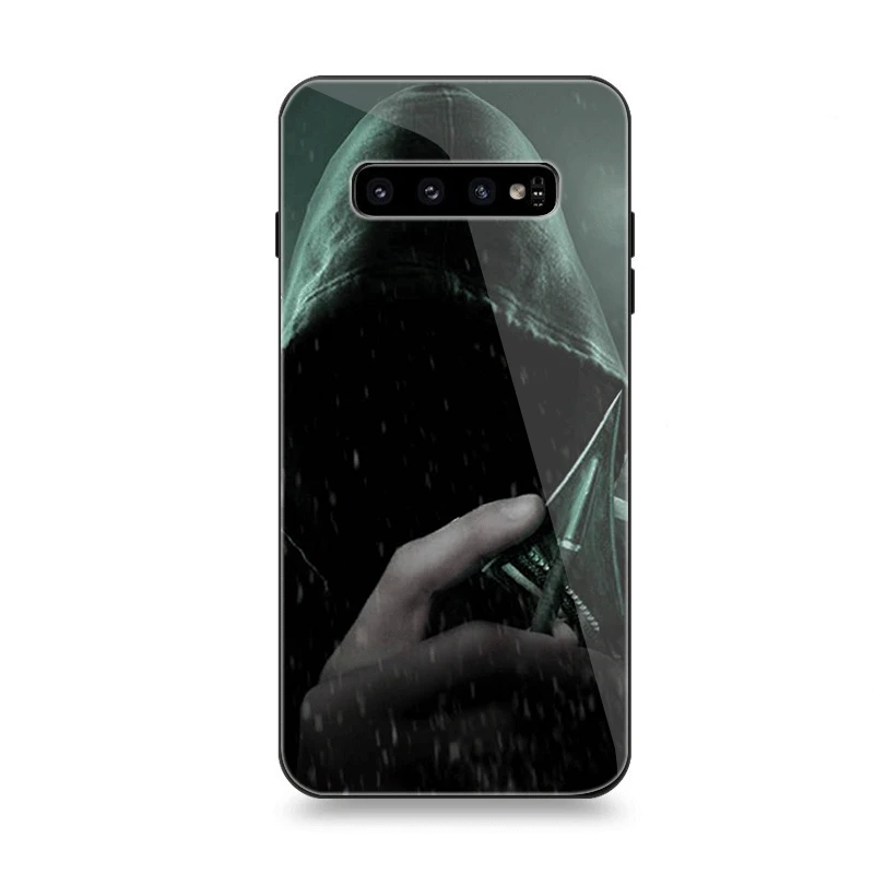 Чехол Стекло для samsung A40 A50 A10 A20 A30 A60 A70 S10 S7 край S8 S9 Note 8 9 10 плюс Чехол Американский сериал стрелка - Цвет: G3