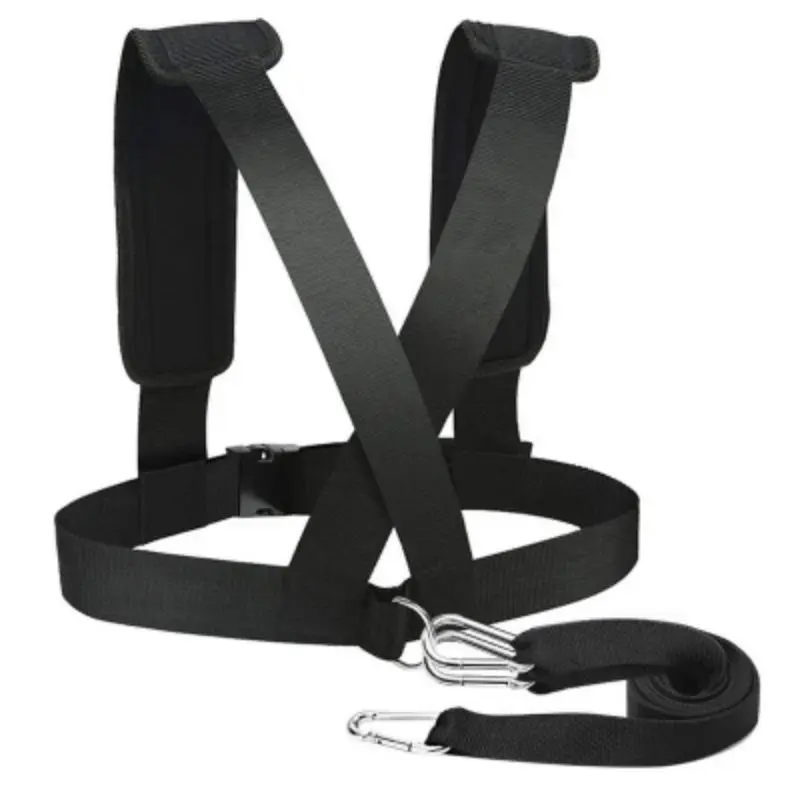 Speed Training Harness Vest Padded Shoulder Strap Adjustable Band Rope Cord Kit Trainer For Sled Running Resistance Practice