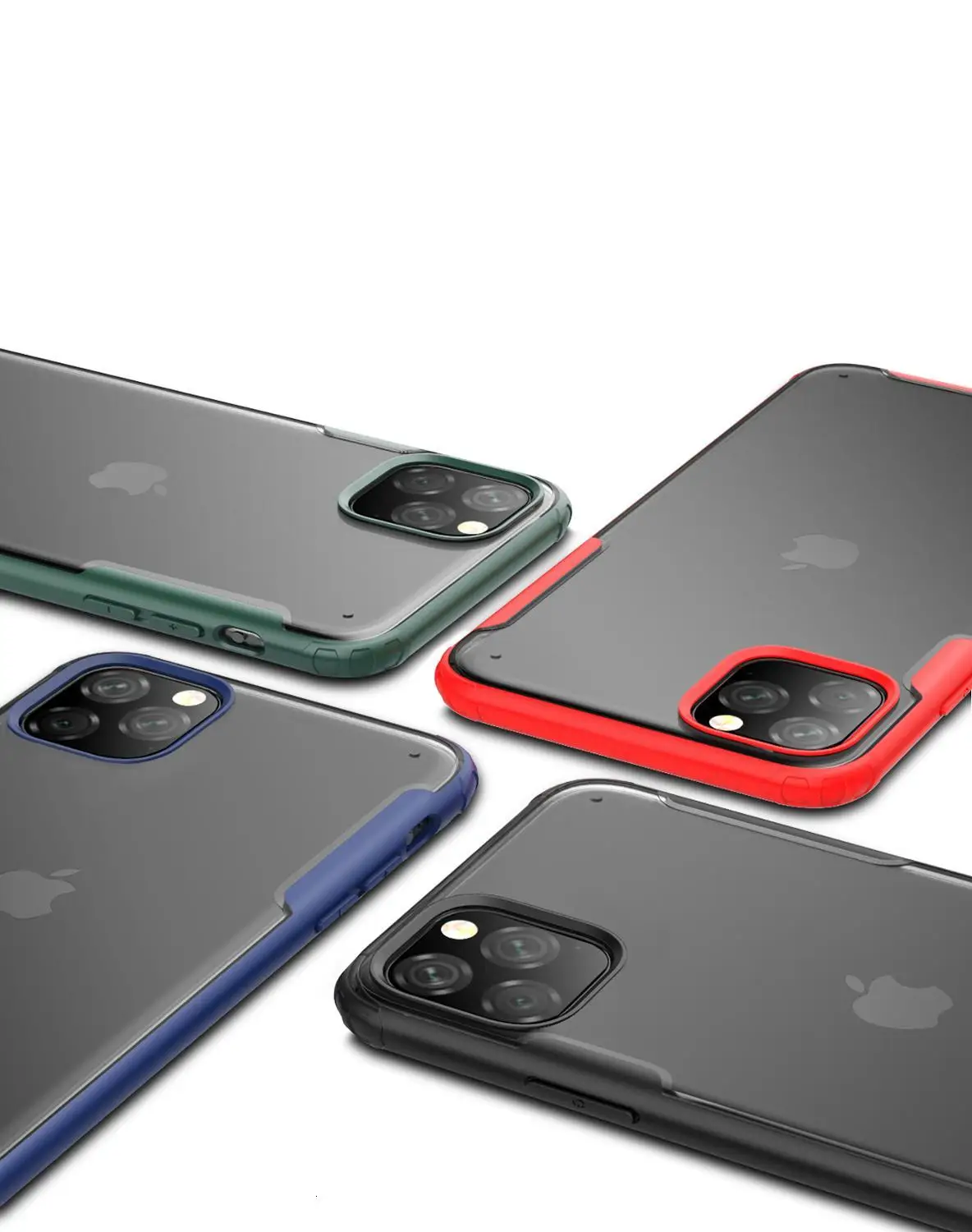 Ударопрочный чехол-бампер 1000 шт. для Apple iPhone 11 Pro XS Max XR X 8 Plus 7 мягкий чехол для телефона рамка жесткая задняя панель из поликарбоната
