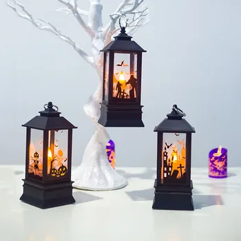 

Creative Pumpkin Witch Ghost Hand LED Lantern Simulation Flame Light Candle Lamp Bar Festival Halloween Hanging Decoration