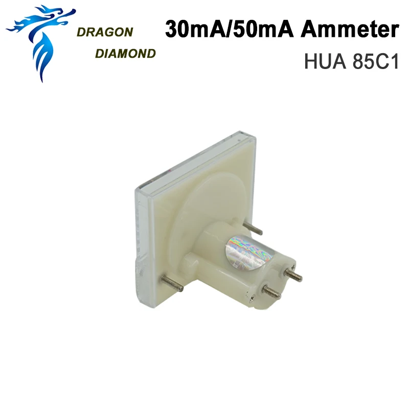 Дракон алмаз 30mA50mA Амперметр Хуа 85C1 DC 0-30mA 0-50mA аналоговая AMP Панель измеритель тока для CO2 лазерный станок для гравировки и резки
