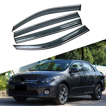 

For TOYOTA COROLLA E140/E150 10th Generation 2006-2013 Car Window Sun Rain Shade Visors Shield Shelter Protector Cover Sticker