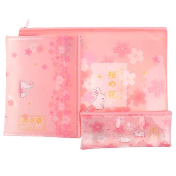 

Cosmetic Bag Cases Rabbit Zipper Mesh Makeup Bag 1PCS 3Sizes