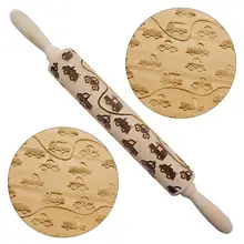 Автомобиль грузовик автомобиль гравированная Скалка Для Выпечки Печенье Тесто ролик инструмент