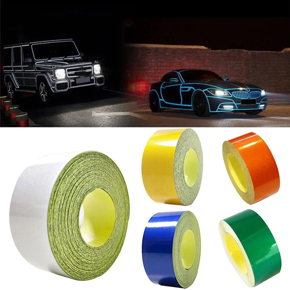 

5M Reflective Sticker Tape Car Truck Body DIY Self-Adhesive Warning Strip Decal