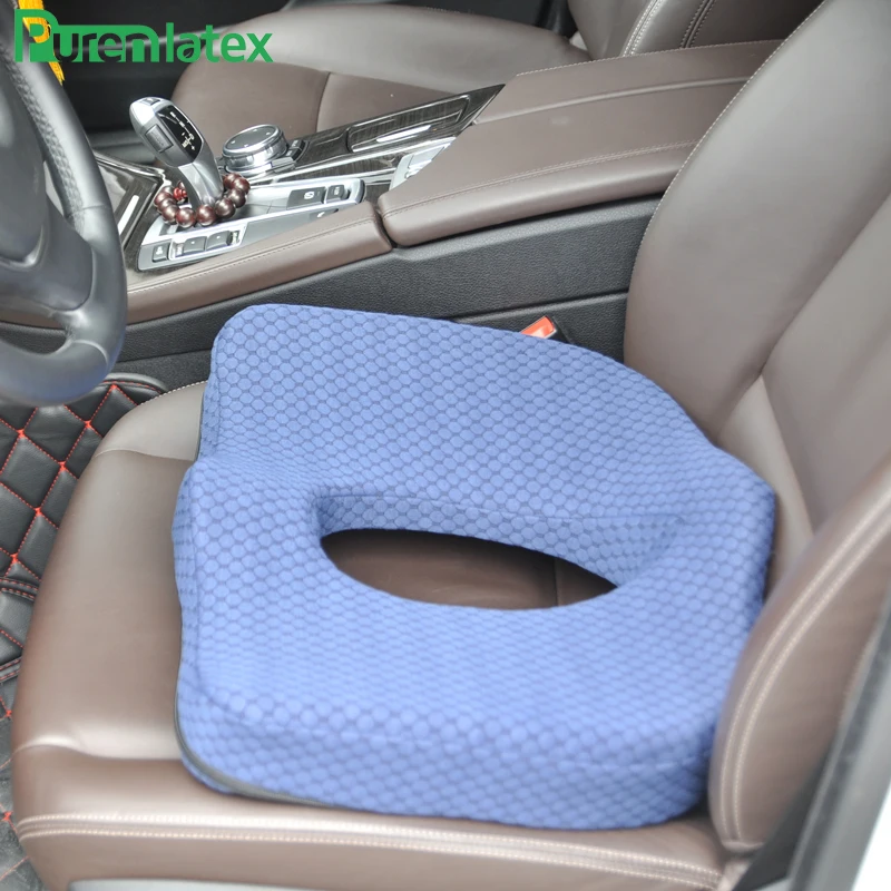 PurenLatex 45*40 ортопедический стул Coccyx с эффектом памяти подушка для автомобильного
