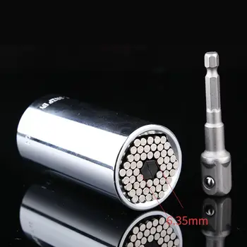 

2Pcs Multi-function Universal Socket Wrench 7-19mm Wrench Adapter Hand Tools
