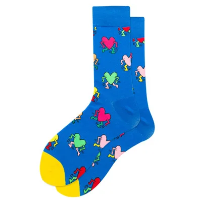 1 пара, качественные носки унисекс, хлопковые, повседневные, индивидуальный дизайн, хип-хоп стиль, уличная одежда, счастливые носки, подарки для мужчин и женщин - Цвет: 8