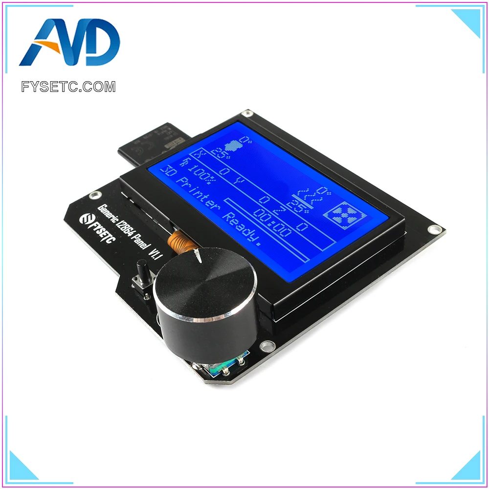 FYSETC F6 V1.3 плата все-в-одном решение электроники VS SKR V1.3+ Generic 12864 панель V1.1 Smart 12864LCD модуль Дисплей