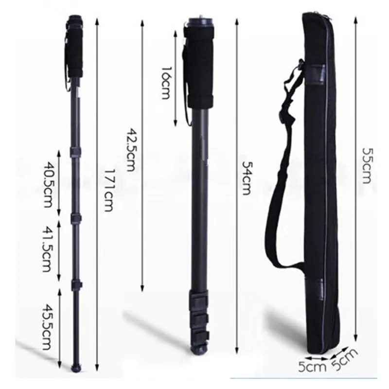 HAFEI-Light-Pinshe-1003-Lightweight-67-171CM-Camera-Monopod-Portable-Unipod-For-NIKON-CANON-SONY-Photograph
