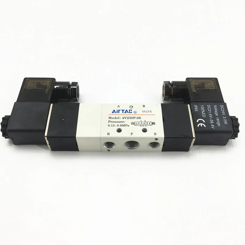 4V230P-08 DC24V двойной слоеноид 5/3 способ центр давления 4V200 серии