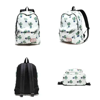 

Women Girl Nylon Cactus Printed School Backpack Bookbags Teenagers Travel Rucksack Shoulder Bags LX9F