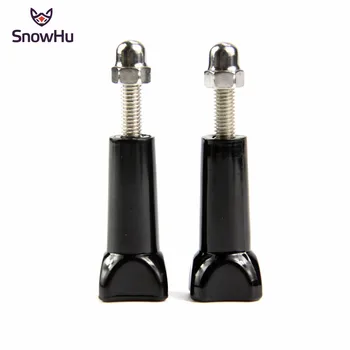 

SnowHu 2pcs for GoPro Thumb Screw Clip Bolt Nut Accessories For GoPro Hero 8 7 6 5 4 3+ SJCAM For XIAOMI YI EKEN Black Long GP08