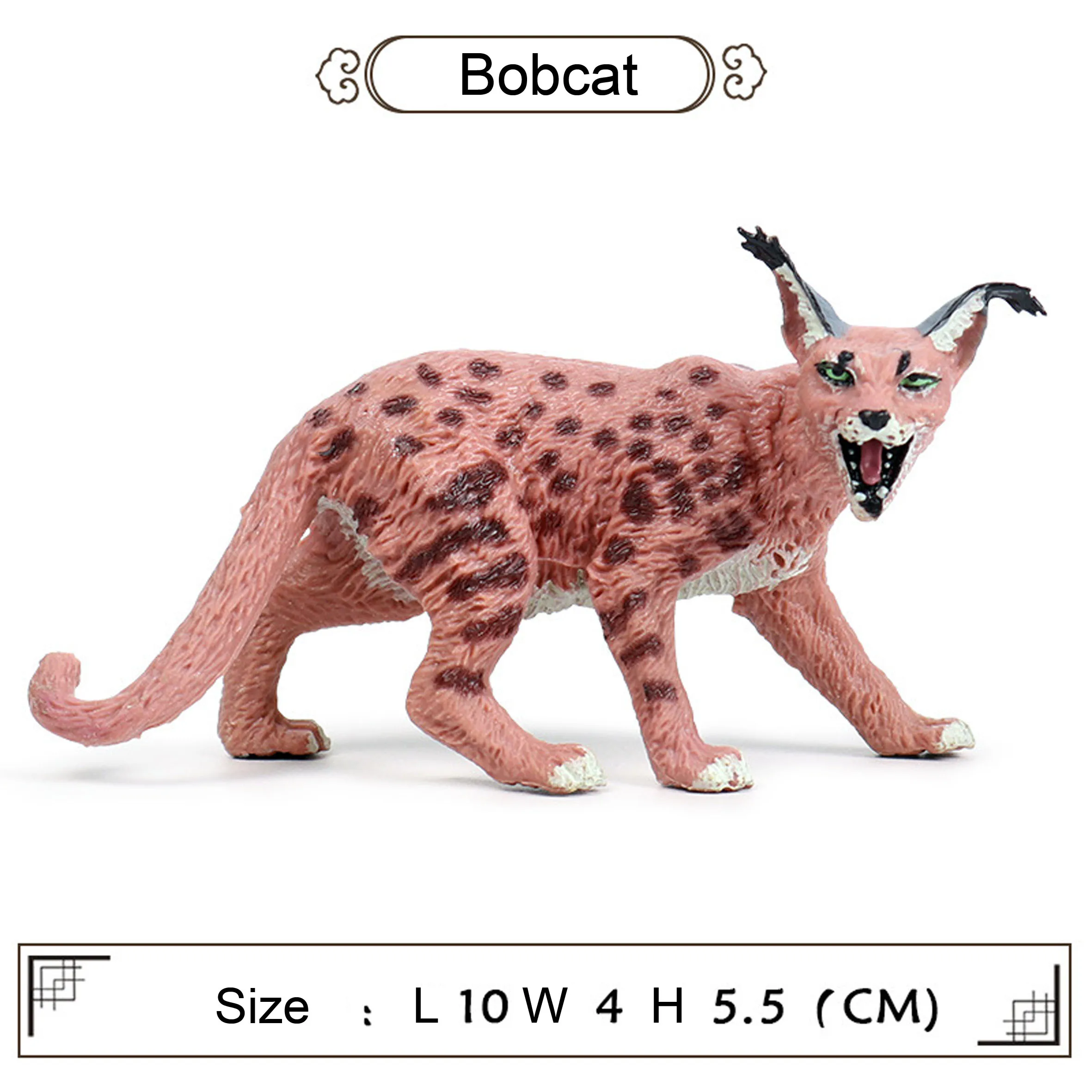 1 компл. 4 шт. яркий цвет bobcat и lynx ролевые игрушки животных природа жизнь Коллекция Модель для подростка популярные рождественские подарки