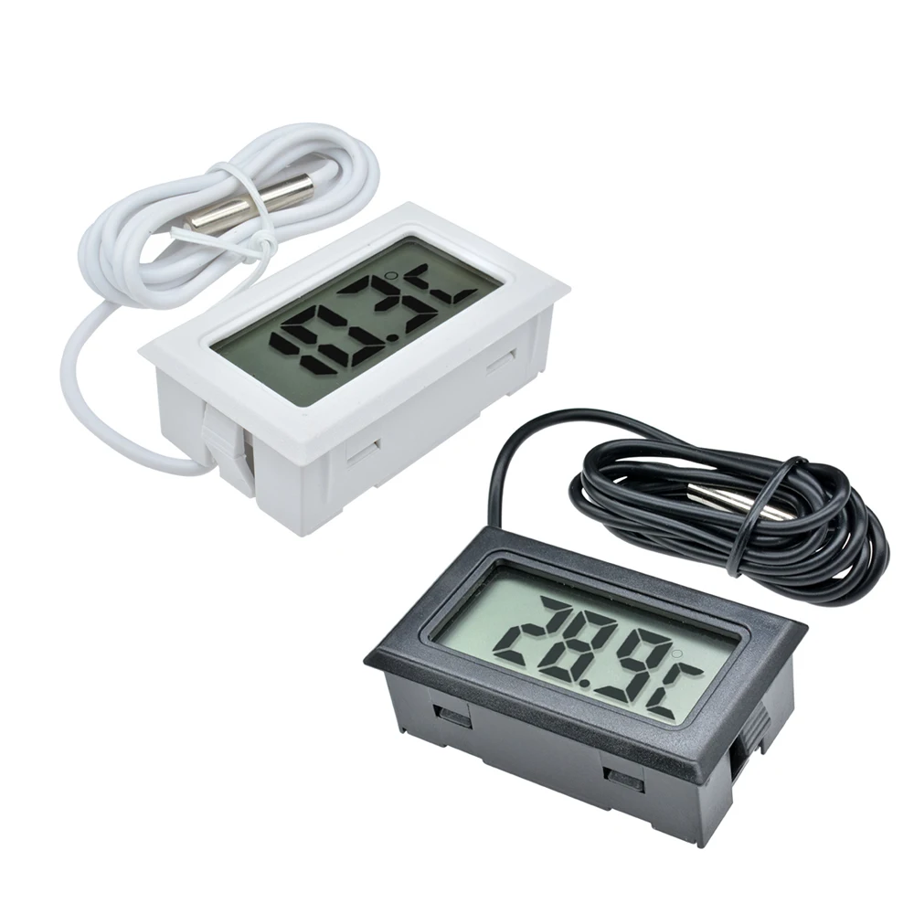 per Frigorifero/Congelatore bianca Termometro Digitale LCD Mini Strumento di Misurazione della Temperatura con Sonda Esterna 