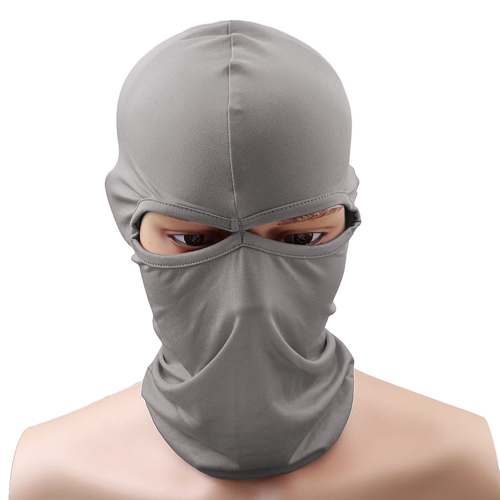 Outdoor Cycling Full Face Mask Motorcycle Bicycle Scarf Hood with 12 Colors Breathable and Soft for Riding Skiing Outdoor Sports - Цвет: Light Grey as descr