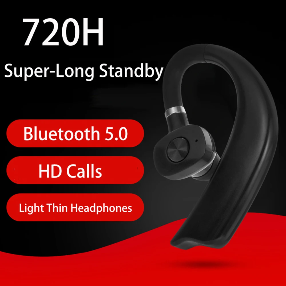 Бизнес Bluetooth 5,0 Беспроводная Спортивная гарнитура Автомобильная гарнитура стерео наушники-вкладыши с микрофоном для iphone Xiaomi huawei samsung
