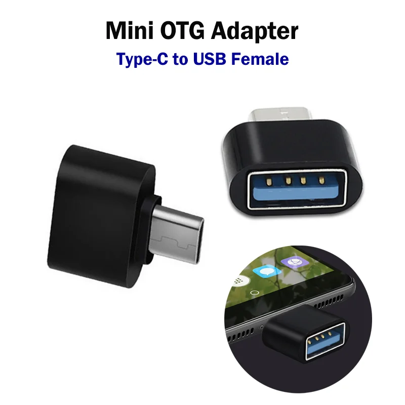 Mini USB Type-C OTG Adapter for Huawei P20 P30 P40 P50 Pro Lite Honor 10 20 Mate 30 40 C Connector Converter | Мобильные телефоны и