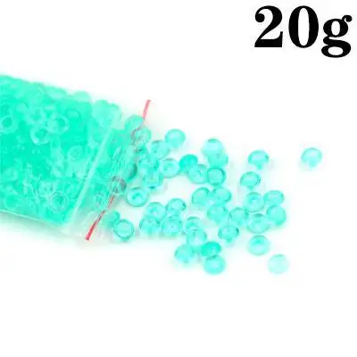 20g Green Красочные Бусины шары амулеты для поставки слаймов добавка для аквариума клейкие аксессуары шпатлевка DIY слизи наполнитель игрушки для детей - Цвет: 20g Green