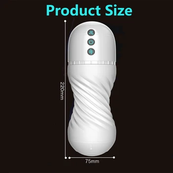 Real Automatic Sucking Male Masturbation Cup Oral Vagina Adult Suction Vibrator Masturbator Toys For Men Blowjob Sex Machine 5