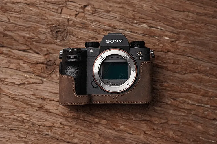 Mr. Stone чехол для камеры из натуральной кожи ручной работы для sony A9 A7 III A7 Mark III Ретро винтажный нижний чехол - Цвет: brown FMW