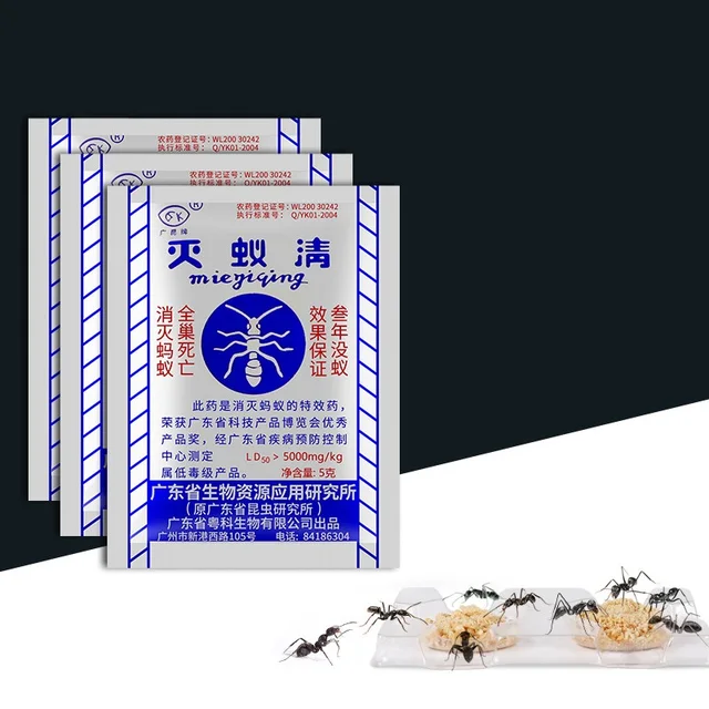 20Db Erőteljes Gyilkos Csali Por Hangyák Hlans Piros Sárga Fekete Hangya Háztartási Kártevőirtás